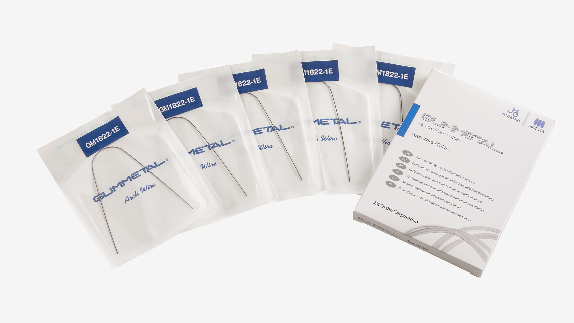 KFO-Draht GUMMETAL Bogenrohling (für Lingual) .016x.022 26ø (5 Stk / Pck)