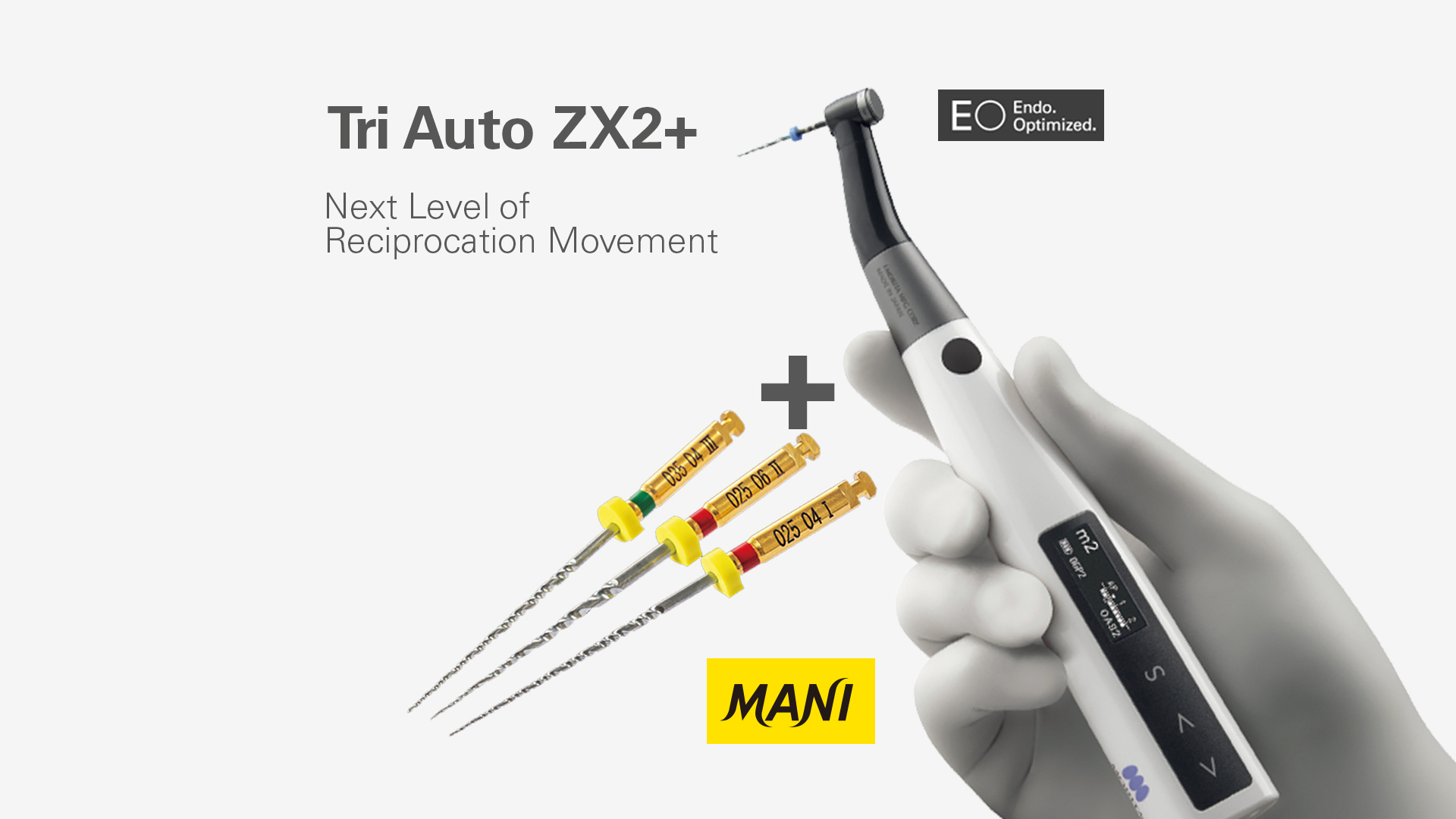 Tri Auto ZX2+ Endo Motor mit Apex Locator und Endodontie NiTi-Feilen von MANI – Set